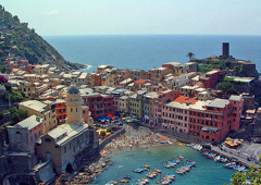 Vista delle Cinque Terre